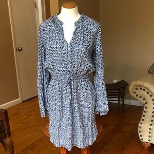 Loft dress with drawstring waist